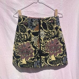 Topshop Patterned Mini Skirt, size 2
